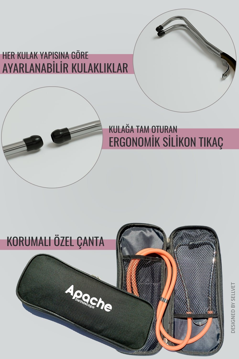 Stetoskop Çantası ve Katalanabilir Stetoskop