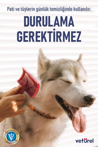Veturel Pati Temizlik ve Koku Giderici Sprey 2x300ml Köpüksüz Kedi Pati Temizleme Köpek Tüy Bakım