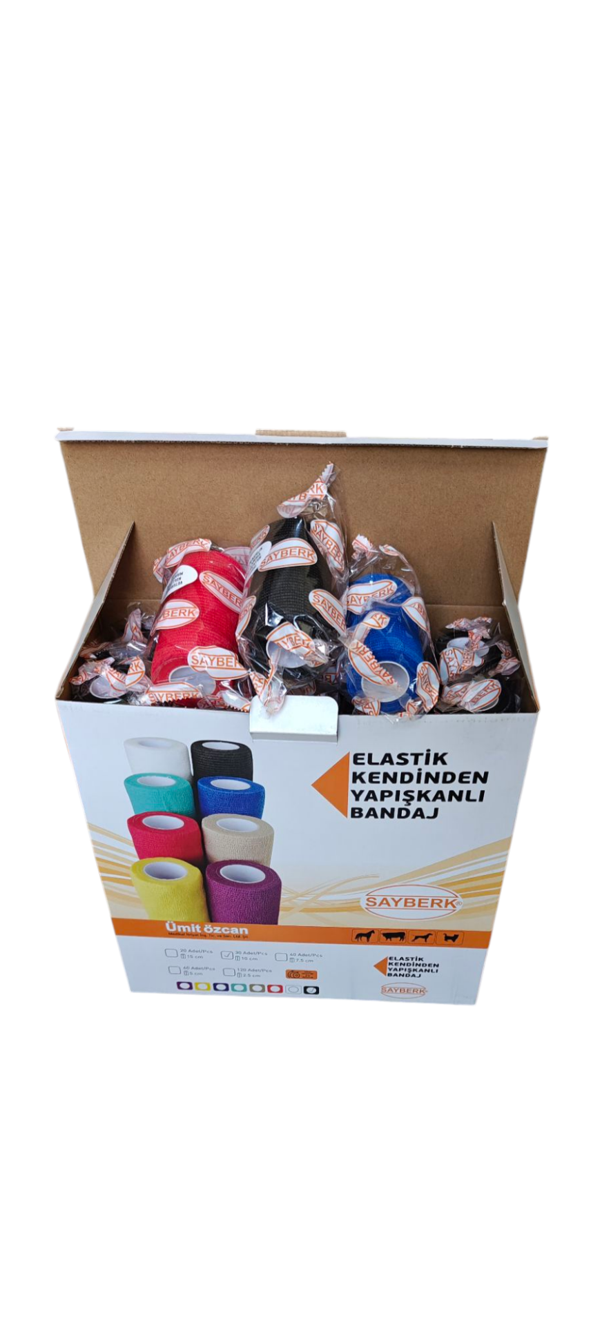 Sayberk Elastik Kendinden Yapışkanlı Bandaj 10 lu