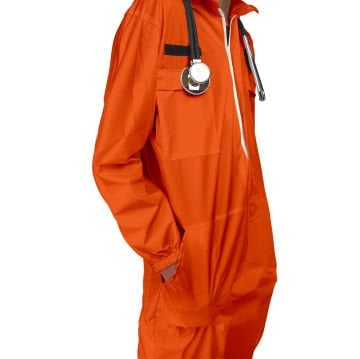 Turuncu Fandom Su İtici İş Tulumu (Unisex)