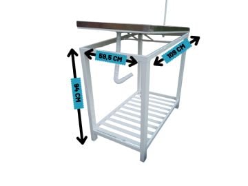 Paslanmaz Veteriner Muayene ve Ameliyat Masası (Ultra Sağlam)