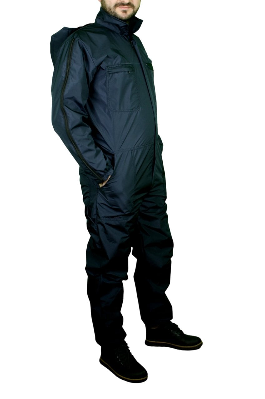 Veteriner Tulumu - Lamineli Su ve Rüzgar Geçirmez Kapşonlu Tulum