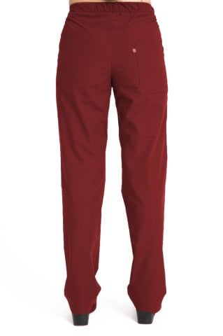 Uzun Kollu Kadın Scrubs Forma Bordo - Sağlık Tesettür Giyim