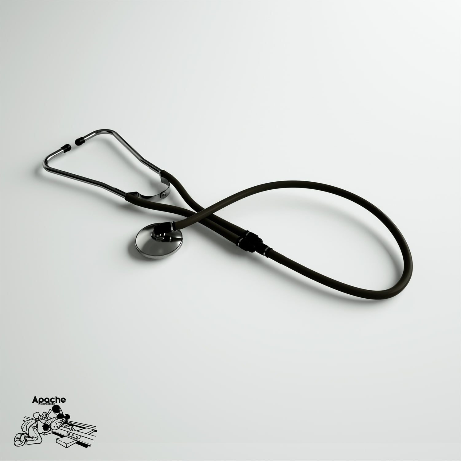 Selvet Apache I Stetoskop - Veteriner Hekim Tipi Özel Stetoskop Siyah