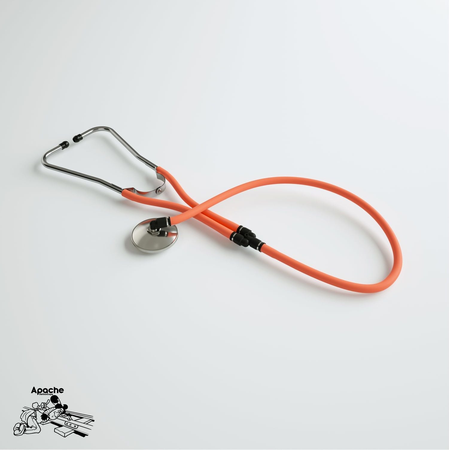 Selvet Apache I Stetoskop - Veteriner Hekim Tipi Özel Stetoskop Turuncu