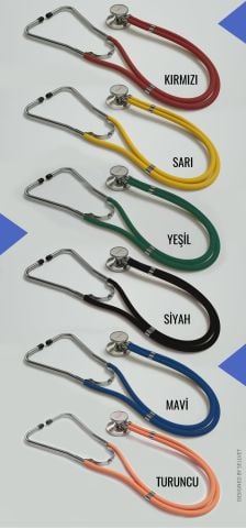 Selvet Apache III Çift Taraflı Stetoskop - Pediatrik Stetoskop Siyah
