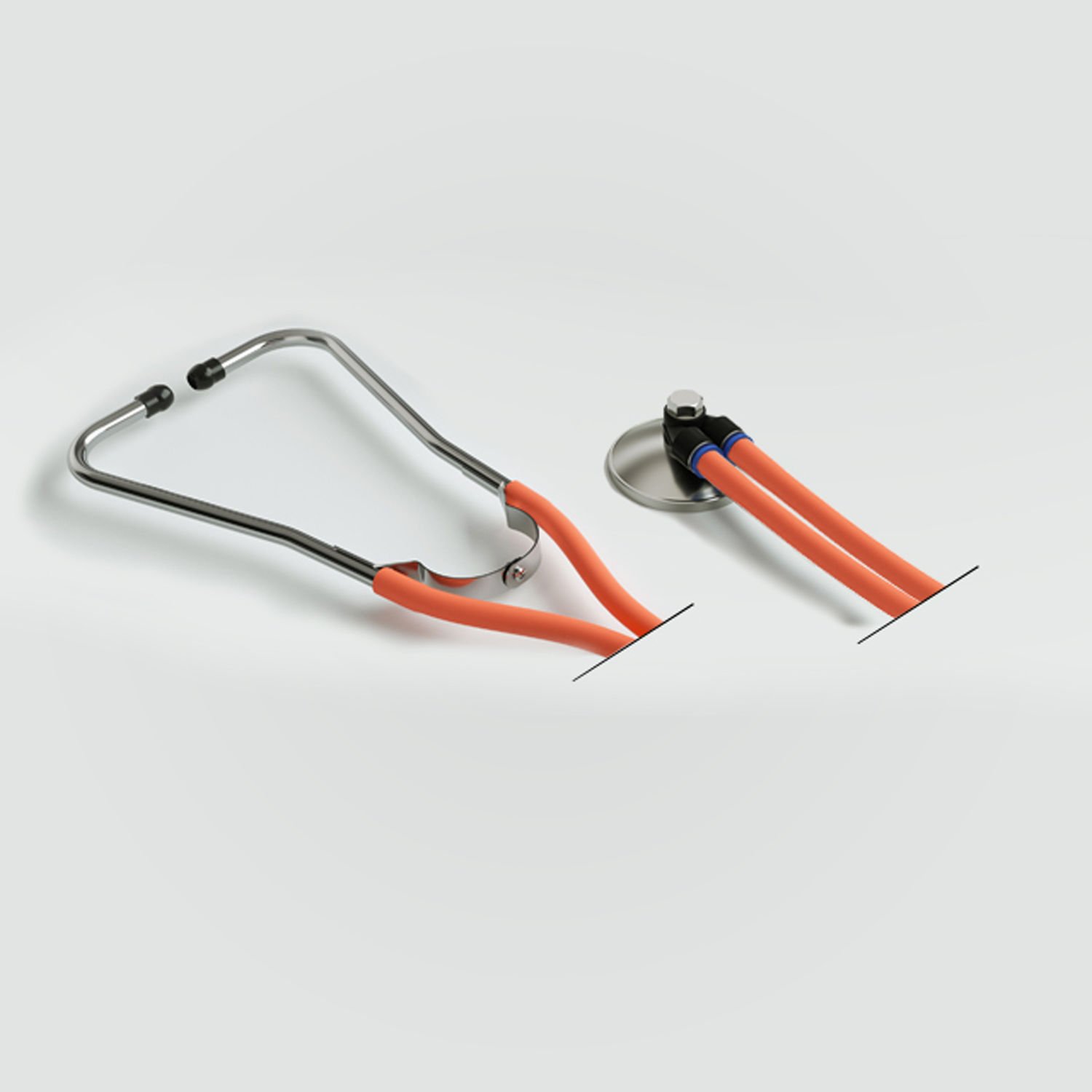 Selvet Apache II Stetoskop - Kardiyolojik Stetoskop Turuncu