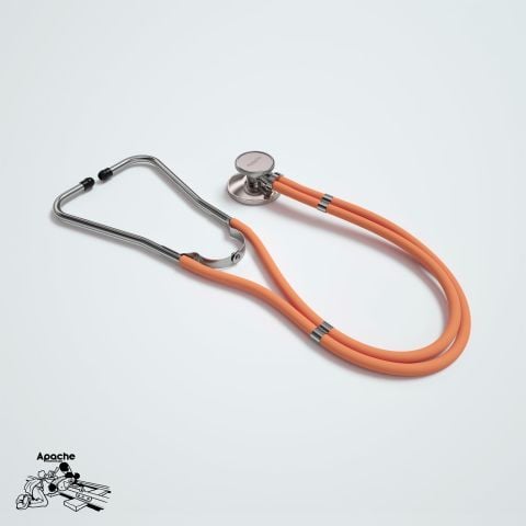 Selvet Apache III Çift Taraflı Stetoskop - Pediatrik Stetoskop Turuncu