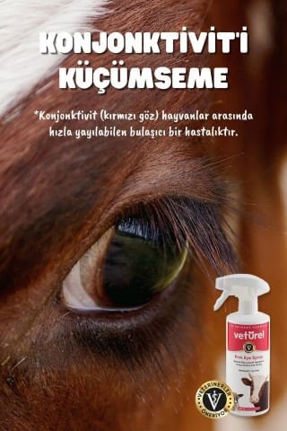 Göz Bakım İnek Koyun Çiftlik Hayvanı Göz Kızarıklığı Konjonktivit Bakımı Mukus Yıkama Spreyi 500ml